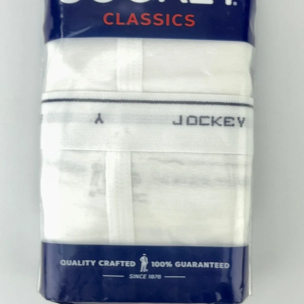 Jockey Classics Tall Man Full Rise Briefs White 2 Pack Size 42 100% Cotton 9970
